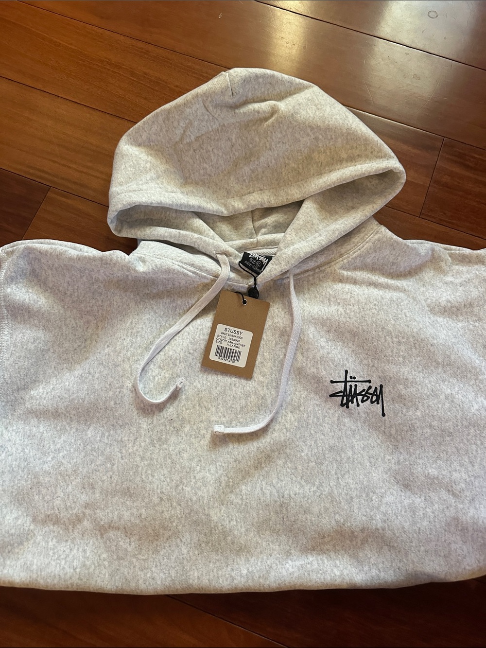 Stussy Hoodie in Ash Heather Grey